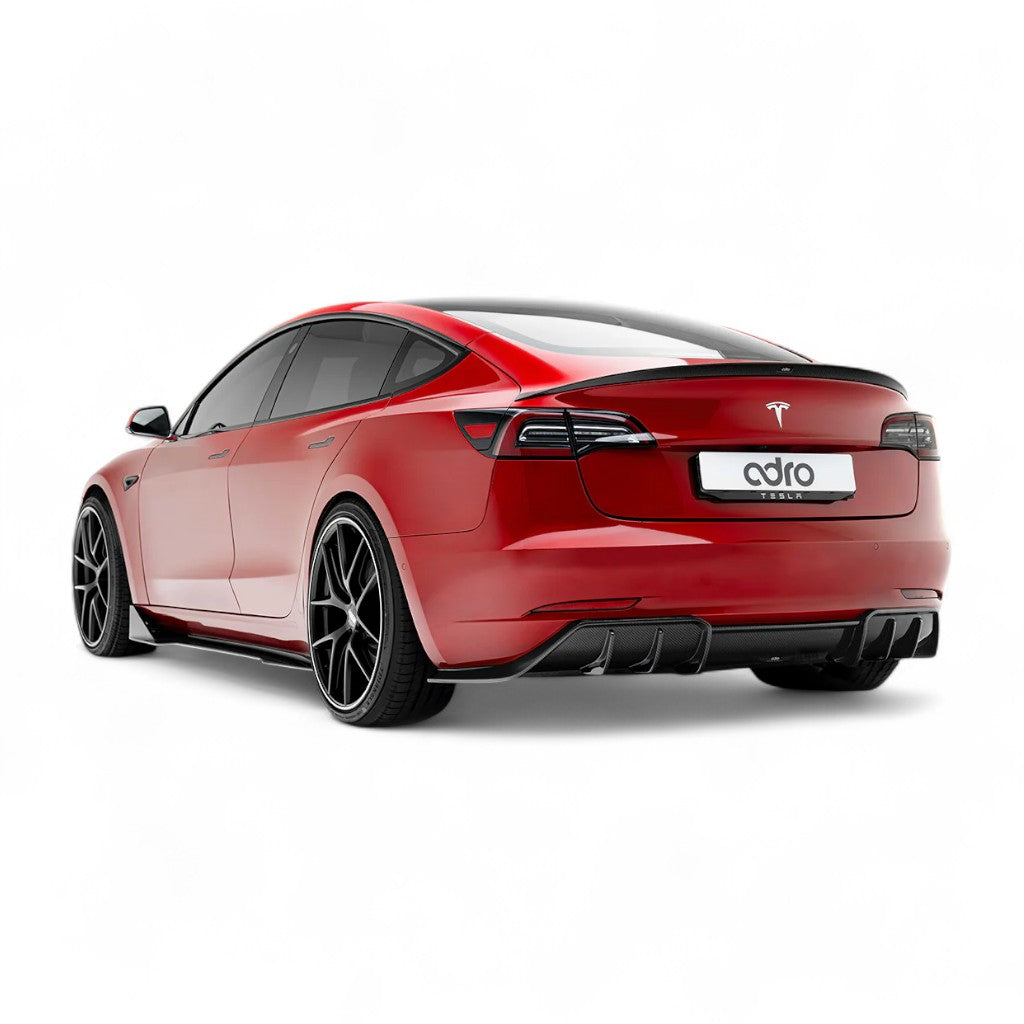 ADRO A15A10-1301 Задній дифузор V1 для TESLA Model 3 Photo-3