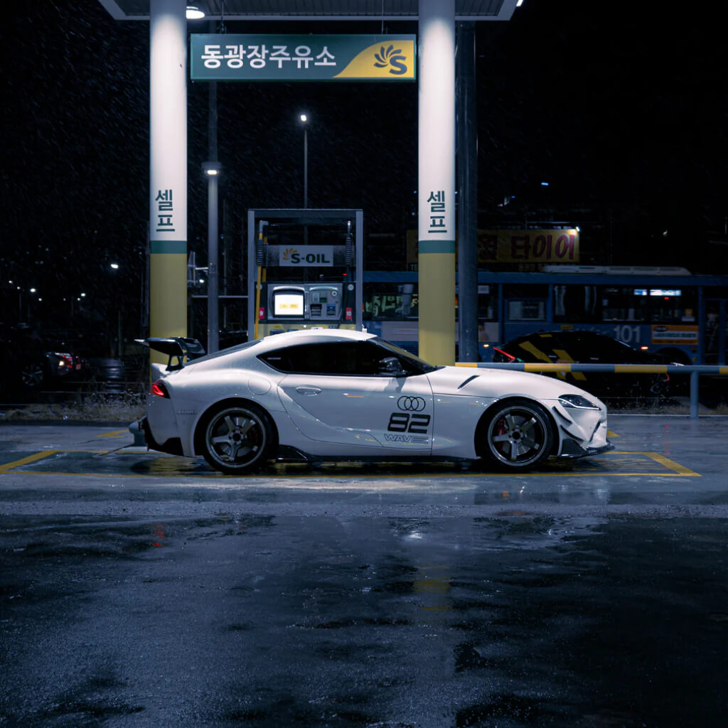 ADRO A18A20-1502 Вигнуте антикрило Swan Neck AT-R2, високе для TOYOTA GR Supra 2020- Photo-1