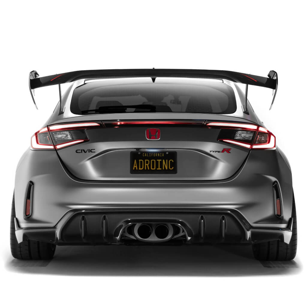 ADRO A22A10-1501 Вигнуте антикрило Swan Neck AT-R4 для HONDA Civic Type R 2023- Photo-5