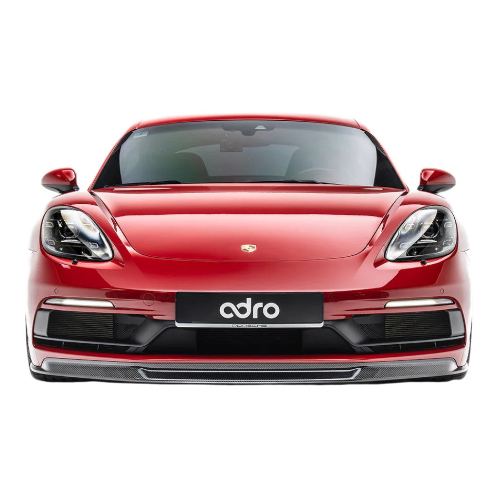ADRO A23A20-1201 Передній спліттер (карбон) для PORSCHE 718 Boxster GTS / GTS 4.0 / Cayman GTS / GTS 4.0 (982) Photo-1