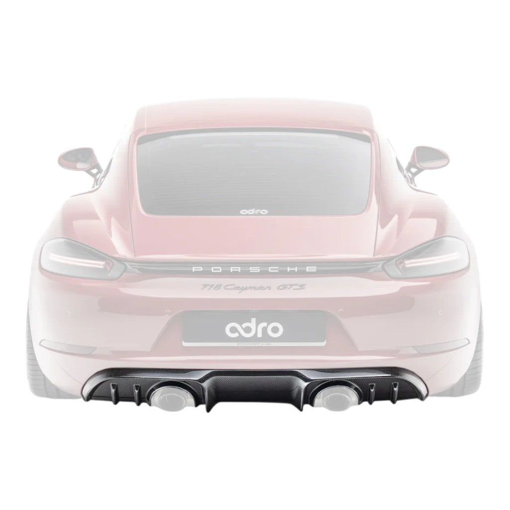 ADRO A23A20-1301 Задній дифузор (карбон) для PORSCHE 718 Cayman / Boxster GTS 4.0 / 718 Spyder / Spyder RS / GT4 RS (982) Photo-0