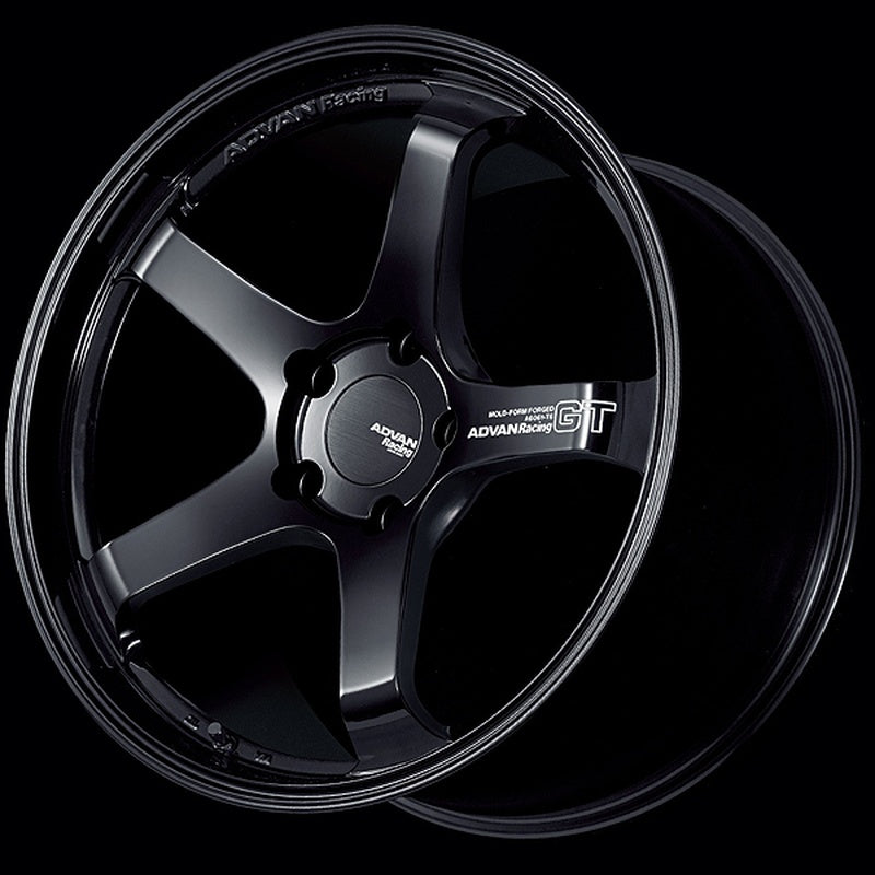 ADVAN YAQ1L29M9P колісний диск V2645 GT for PORSCHE 21X10 ,5 19 5-112 RACING GLOSS BLACK Photo-0