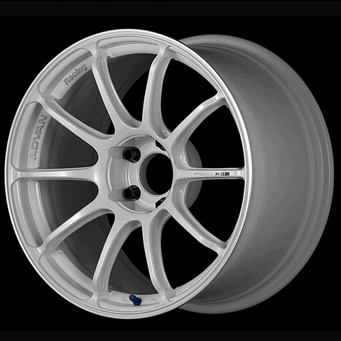 ADVAN YA38J45DWMR Колісний диск V3825 RSIII 18X9,5 +45 5-100 Гоночний білий металік з ободом Photo-0