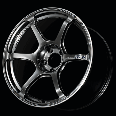ADVAN YA47G37EHBR Колісний диск V5817 RG-4 17X8.0 +37 5-114.3 Гоночний гіпер чорний з ободом Photo-0