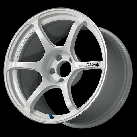 ADVAN YA47G35AWMR Колісний диск V5827 RG-4 17X8.0 +35 4-100 Гоночний білий металік з ободом Photo-0