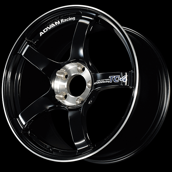 ADVAN YADS5C45ABF Колісний диск V5599 TC-4 SE 15X6.0 +45 4-100 Чорний глянцевий колір з алмазною різкою Photo-0
