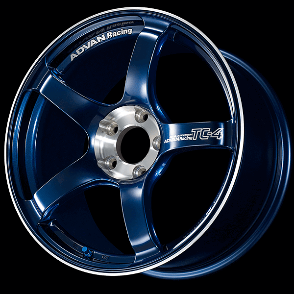 ADVAN YADS7G35AEF Колісний диск V5679 TC-4 SE 17X8.0 +35 4-100 Гоночний синій індиго з алмазною різкою Photo-0