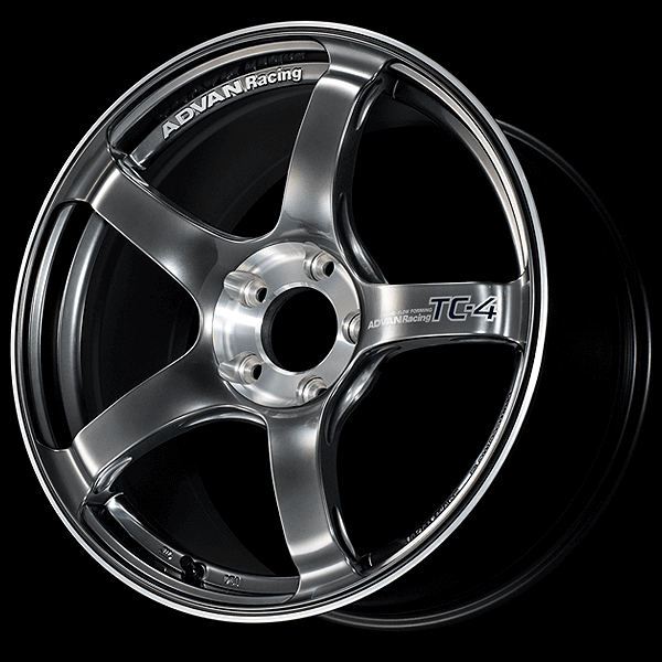 ADVAN YADS5B45AHBF Колісний диск V5594 TC-4 SE 15X5.5 +45 4-100 Гоночний гіпер чорний з алмазною різкою Photo-0