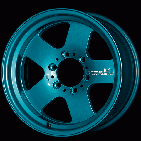 ADVAN YAQH7H-10KRTB Колісний диск V6519 GT Heavy duty 17X8.5 -10 6-139.7 Гоночний бірюзовий Photo-0