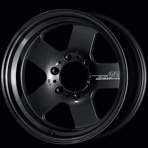 ADVAN YAQH7H-10KTBK Колісний диск V6518 GT Heavy duty 17X8.5 -10 6-139.7 Гоночний титановий чорний Photo-0