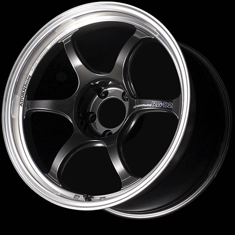 ADVAN YAT8J22EMBG Колісний диск V2454 RG-D2 18X9,5 +22 5-114,3 Чорний гарматний металік з механічним обробленням Photo-0