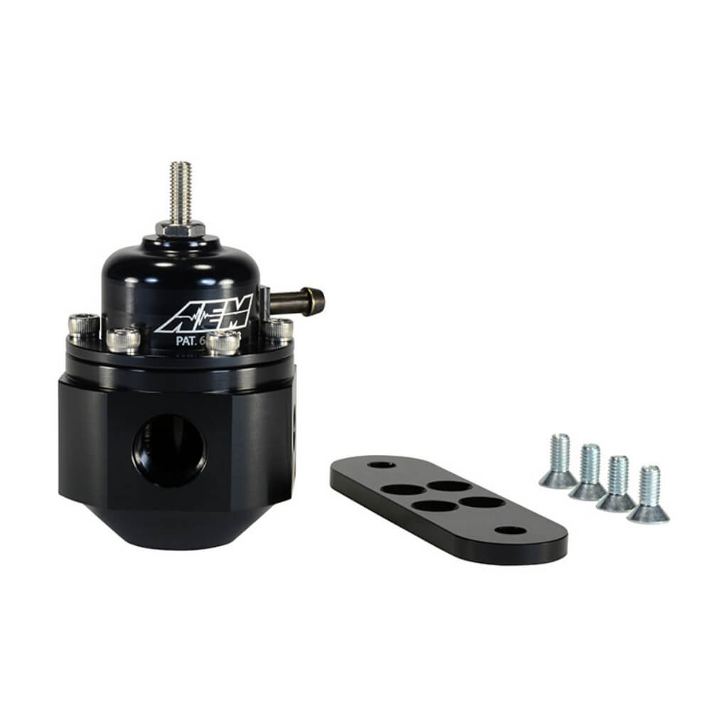 AEM 25-302BK Регулятор тиску палива універсальний 20-150 psi Чорний Photo-0