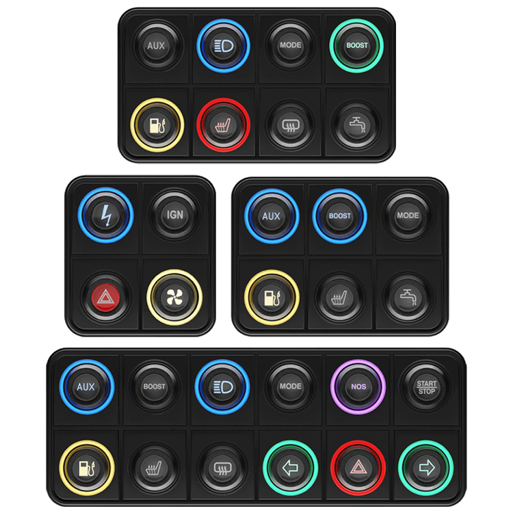 AIM RBI-B4-PRO Пульт дистанційного керування з інтерфейсом CAN на 4, 6, 8, 10, 12 і 15 клавіш Photo-0