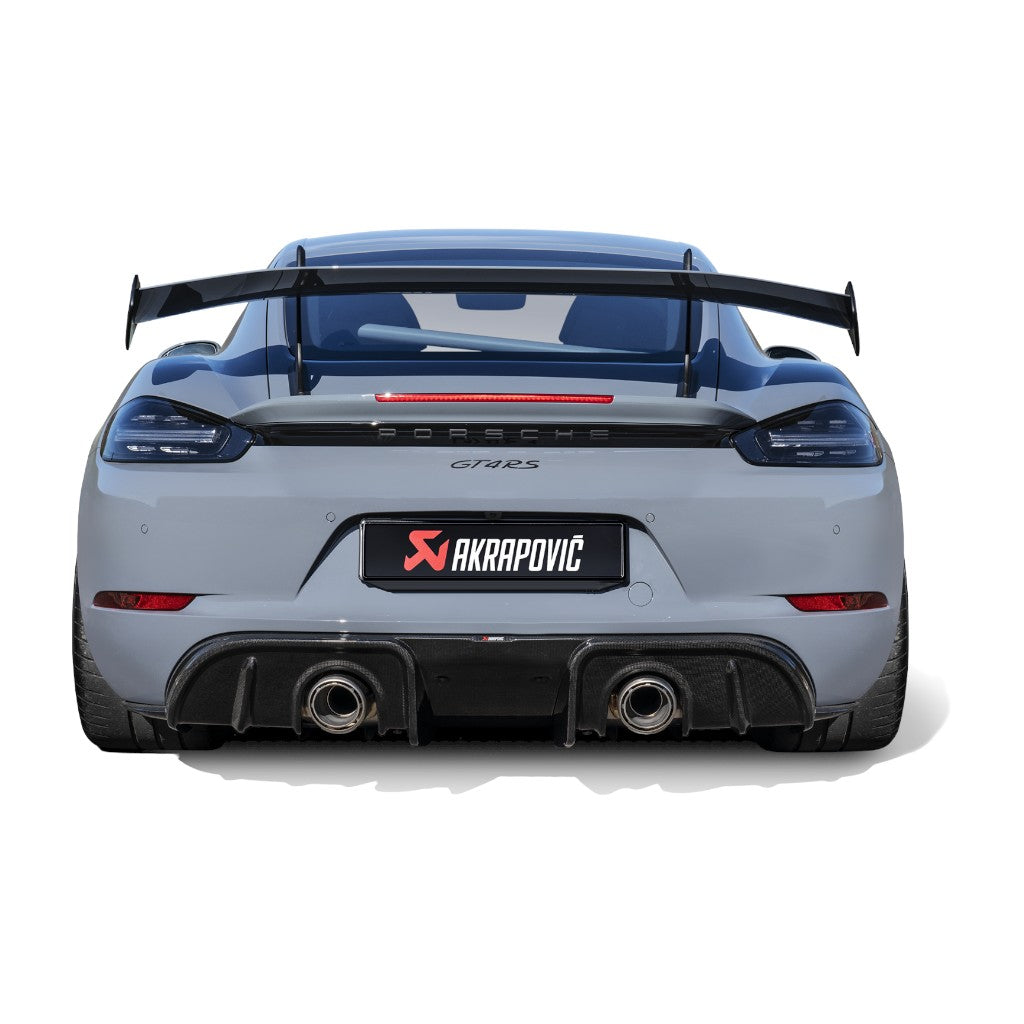 AKRAPOVIC DI-PO/CA/10/G Задній карбоновий дифузор (глянцевий) для PORSCHE 718 Cayman GT4RS 2022-2024 Photo-2