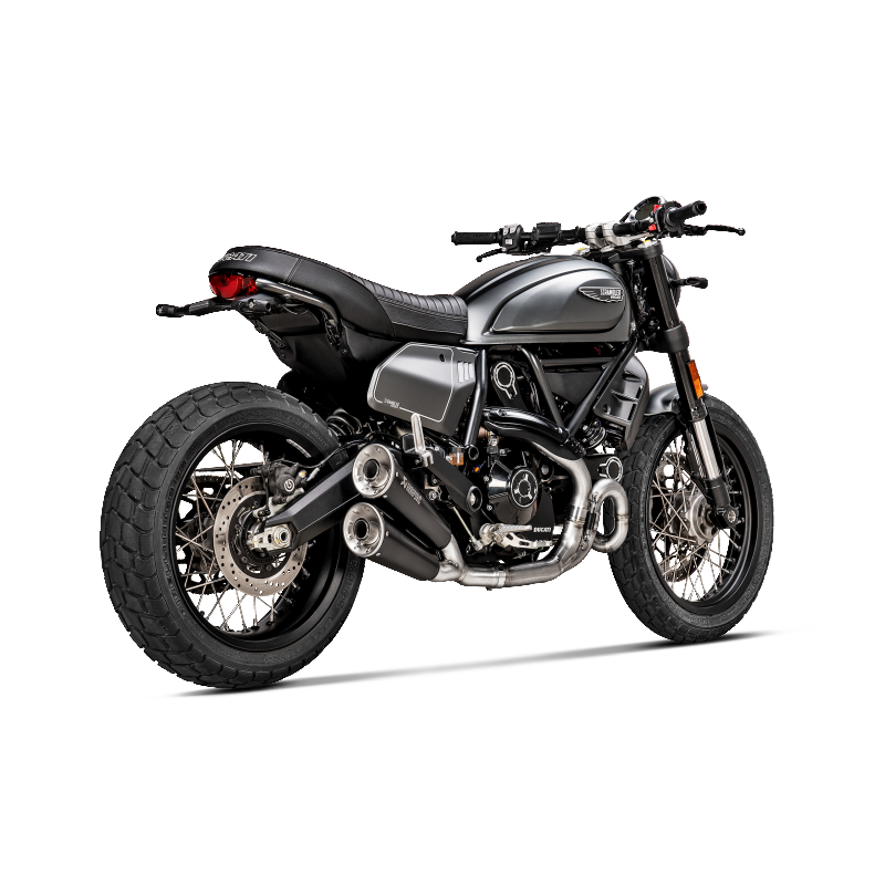 AKRAPOVIC E-D8E2 Додатковий вихлопний колектор (титан) для DUCATI Scrambler Urban Motard/Nightshift/Icon/Icon Dark/Desert Sled 2021-2022 Photo-2