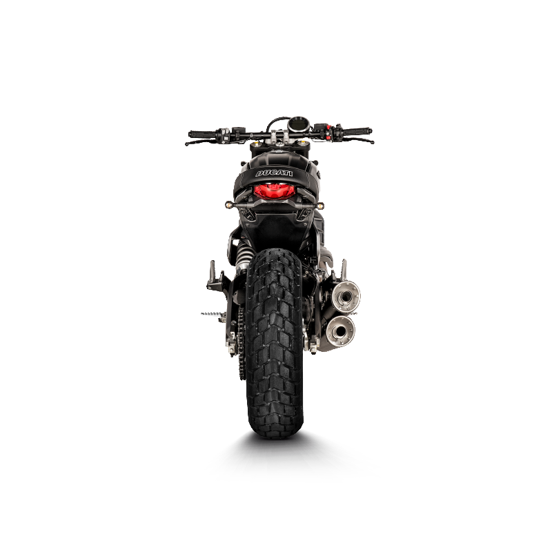 AKRAPOVIC E-D8E2 Додатковий вихлопний колектор (титан) для DUCATI Scrambler Urban Motard/Nightshift/Icon/Icon Dark/Desert Sled 2021-2022 Photo-3