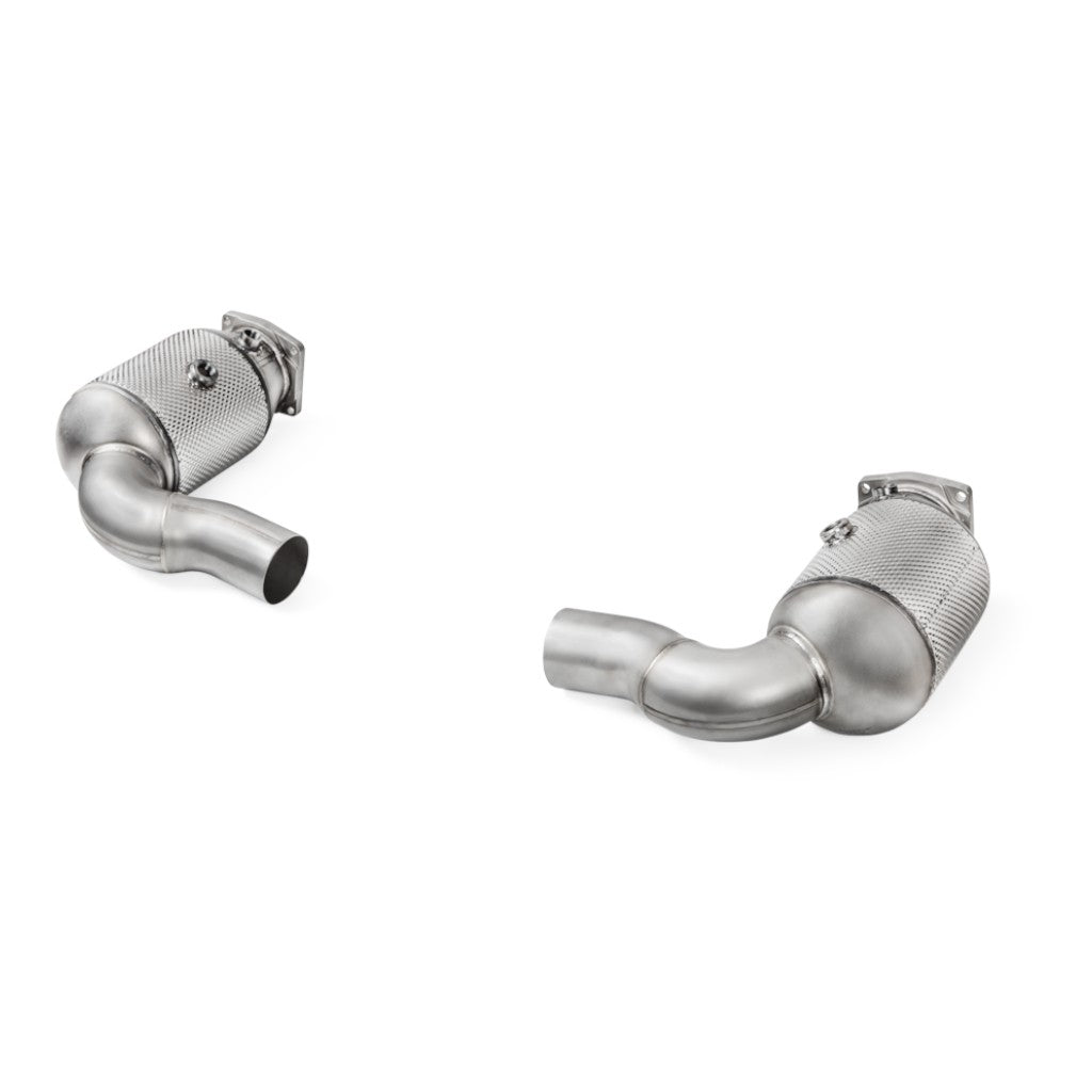 AKRAPOVIC L-PO/SS/2H Комплект лінк пайпів з каталізатором (нержавіюча сталь) для PORSCHE 911 Turbo / Turbo S (991.2) Photo-0