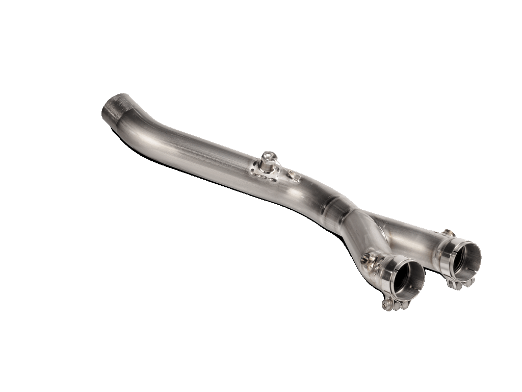 AKRAPOVIC L-Y10SO19 середня частина вихлопної системи Link Pipe / Collector (Titanium) YAMAHA MT-10 2022 Photo-0