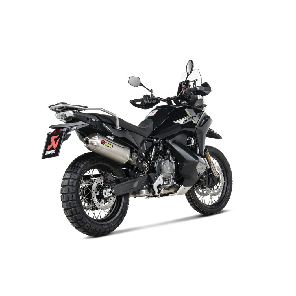 AKRAPOVIC S-CF8SO3-HFTT Вихлопна система Slip-On Line (титан) для CFMOTO 800MT-X 2025 Photo-2