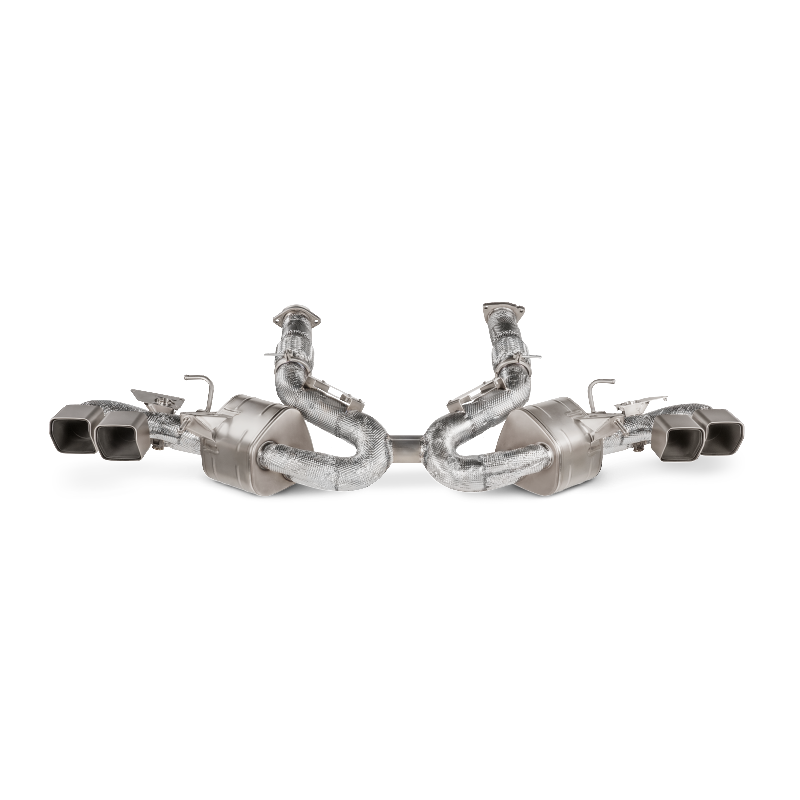 AKRAPOVIC S-CO/TI/4 Вихлопна система Slip-On Line (титан) для CHEVROLET Corvette Stingray (C8) OPF/GPF 2020-2024 Photo-0