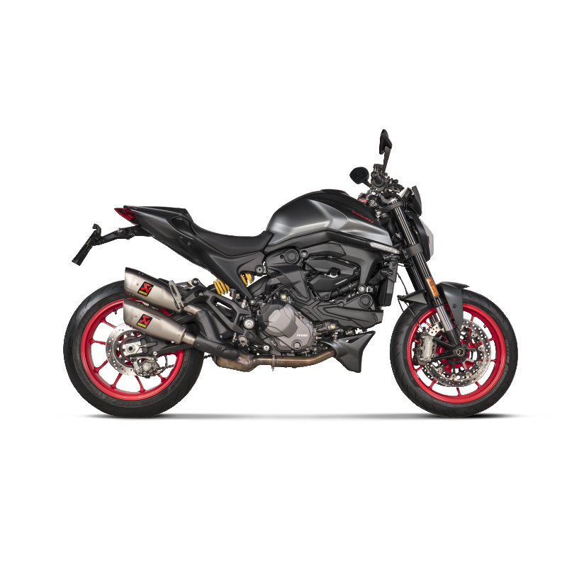 AKRAPOVIC S-D9SO17-HCQT Вихлопна система Slip-On Line (Titanium) для DUCATI Monster 2021-2023 Photo-1