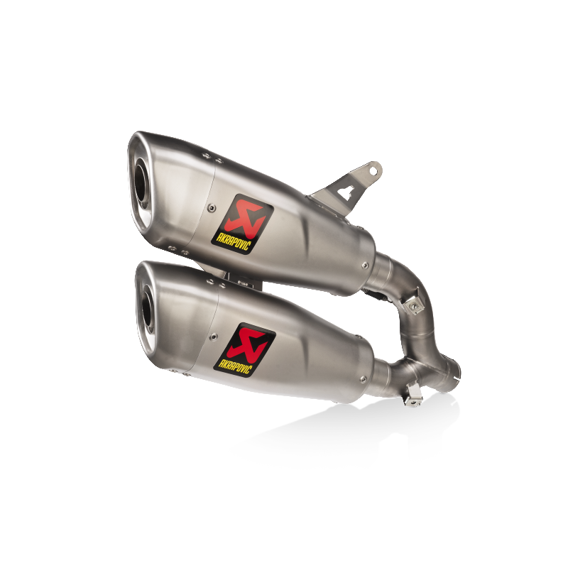AKRAPOVIC S-D9SO17-HCQT Вихлопна система Slip-On Line (Titanium) для DUCATI Monster 2021-2023 Photo-0