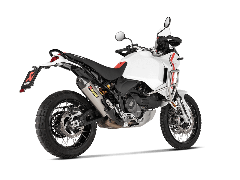 AKRAPOVIC S-D9SO19-HJAT Вихлопна система Slip-On Line (Titanium) для DUCATI DesertX 2022-2023 Photo-1