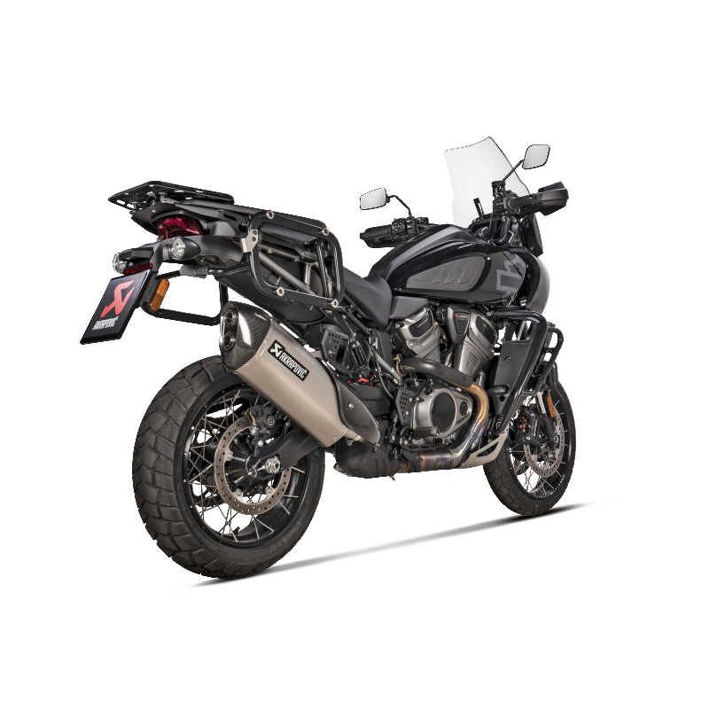 AKRAPOVIC S-HD12SO1-HAFT Вихлоп Slip-On Line (Titanium) для HARLEY-DAVIDSON Pan America 1250 2021-2023 Photo-2