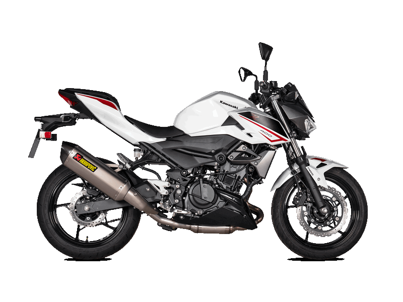 AKRAPOVIC S-K4SO7-HRT Вихлопна система Slip-On Line (Titanium) для KAWASAKI Ninja 400 2018-2023 Photo-1