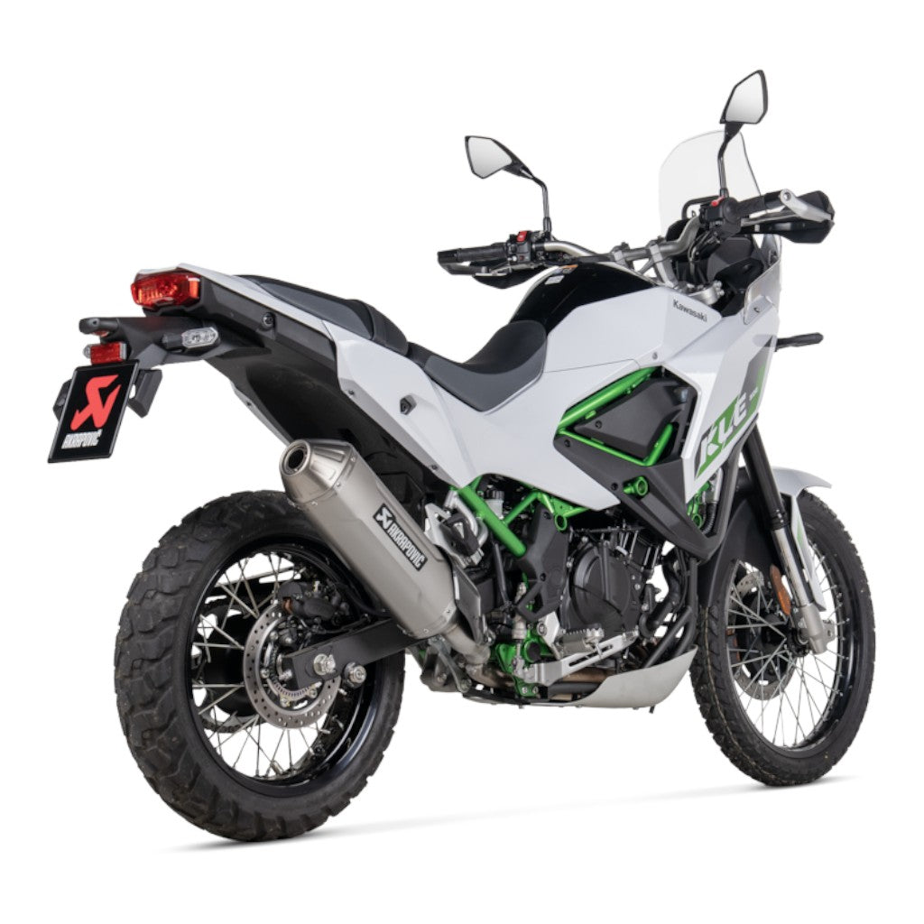 AKRAPOVIC S-K5SO2-HFTT Вихлопна система Slip-On Line (титан) для KAWASAKI KLE 500 2026-2026 Photo-2