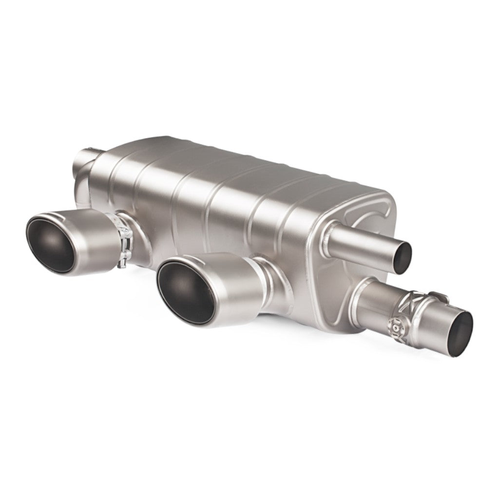 AKRAPOVIC S-PO/TI/5H Вихлопна система Slip-On Line (титан) для PORSCHE 911 Carrera / S / 4 / 4S / GTS (991.2) OE Non Sport Exhaust Photo-0