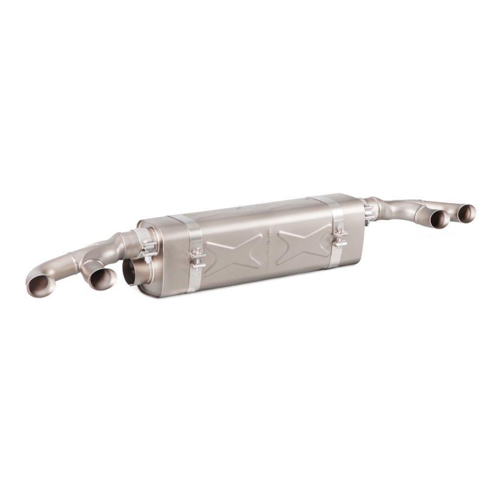 AKRAPOVIC S-PO/TI/6H Вихлопна система Slip-On Line (титан) для PORSCHE 911 Turbo / Turbo S (991.2) Photo-0