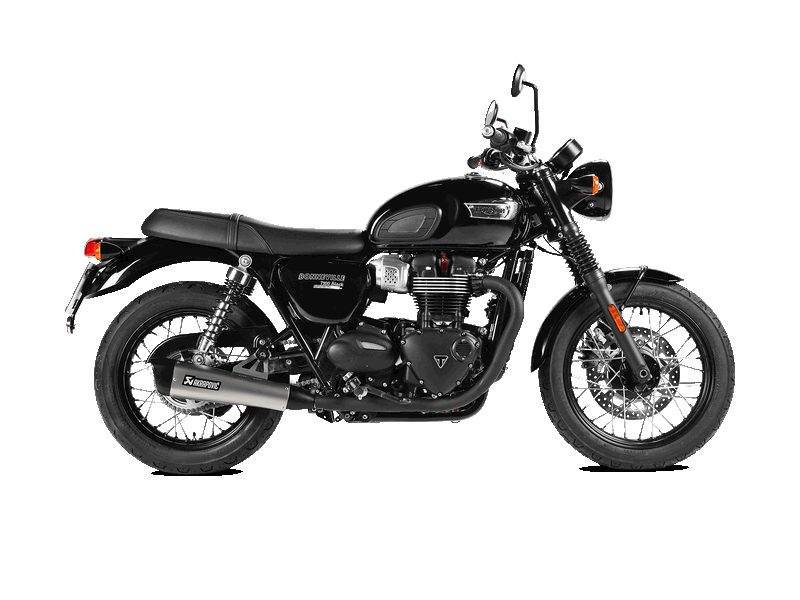 AKRAPOVIC S-T12SO4-HCQT Глушник Slip-On Line (Titanium) для Triumph Bonneville T120 2016 - 2020 Photo-1