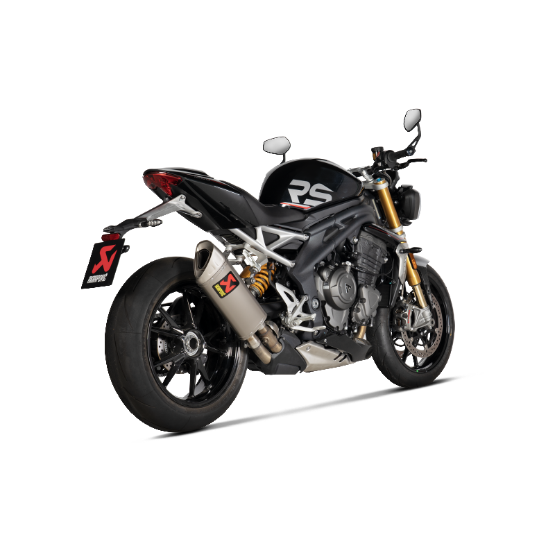 AKRAPOVIC S-T12SO5-HAPXLT Глушник Slip-On Line (Titanium) для TRIUMPH Speed Triple 1200 RS / RR 2021-2023 Photo-2