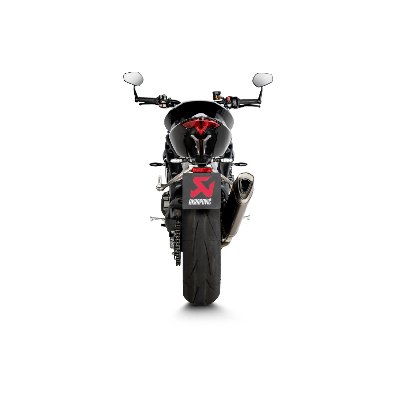 AKRAPOVIC S-T12SO5-HAPXLT Глушник Slip-On Line (Titanium) для TRIUMPH Speed Triple 1200 RS / RR 2021-2023 Photo-3