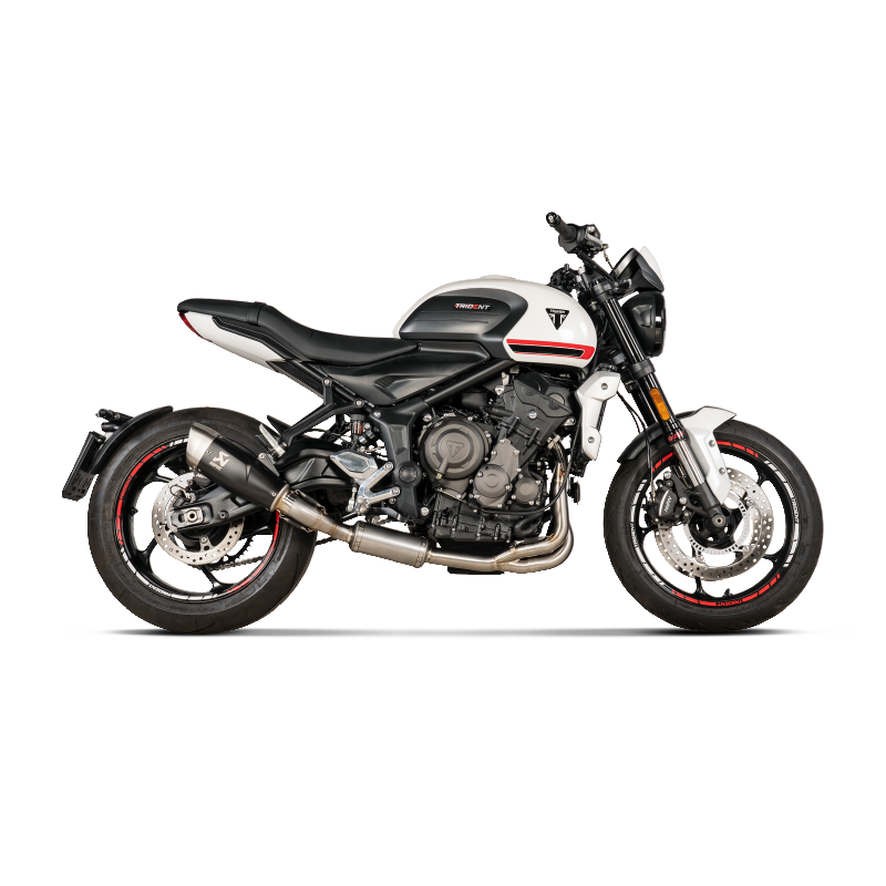 AKRAPOVIC S-T6R1-CQTBL Вихлопна система Racing Line (Titanium) для TRIUMPH Trident 660 2021-2023 Photo-1