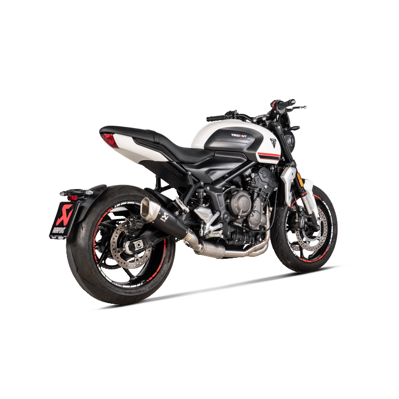 AKRAPOVIC S-T6R1-CQTBL Вихлопна система Racing Line (Titanium) для TRIUMPH Trident 660 2021-2023 Photo-2