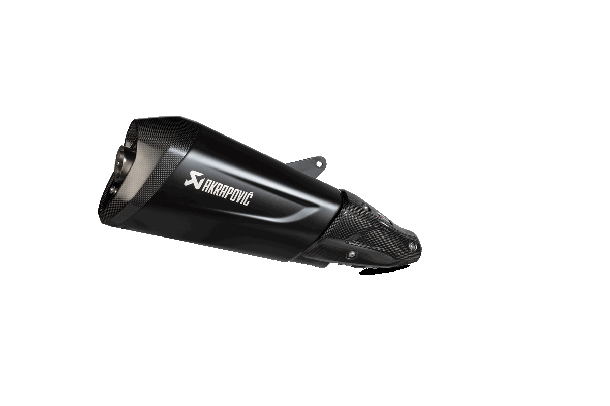 AKRAPOVIC S-VE3SO10 - Hzdfbl Вихлопна система Slip-on Line (SS) VESPA GTS 300 Euro5 (BLACK) Photo-0