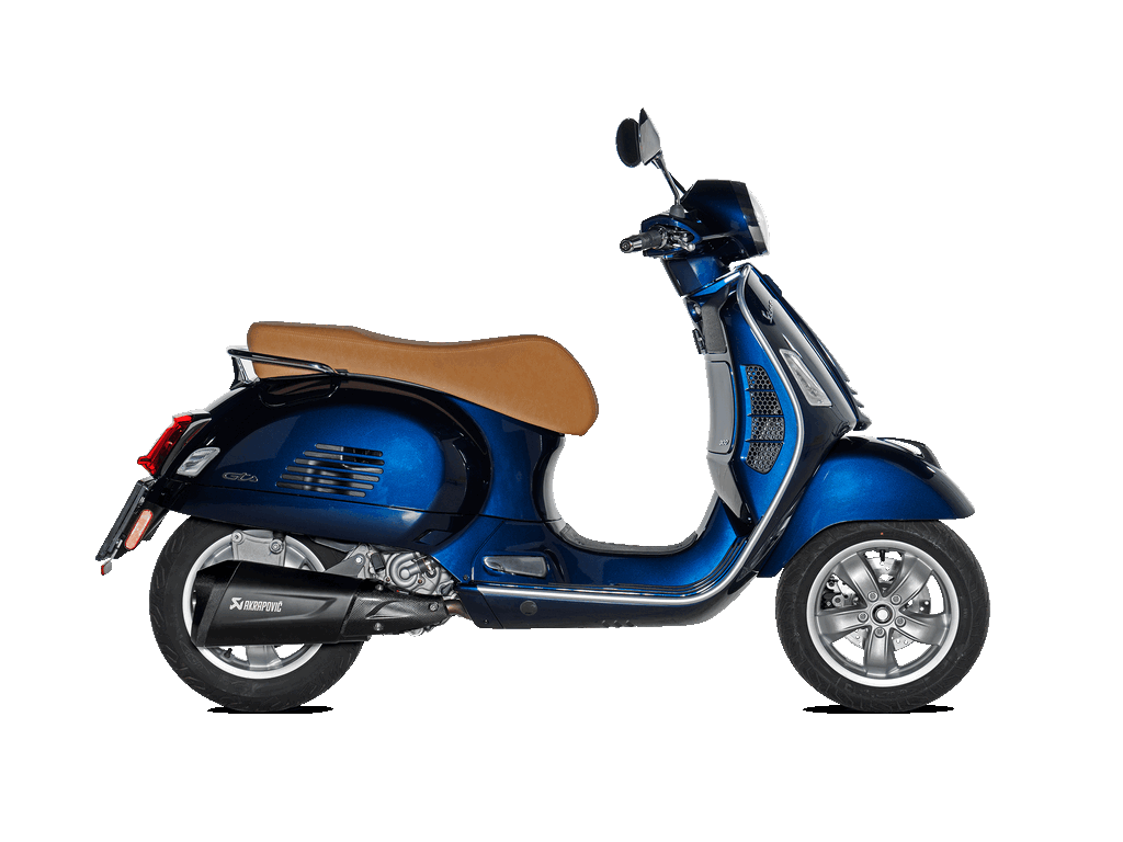 AKRAPOVIC S-VE3SO10 - Hzdfbl Вихлопна система Slip-on Line (SS) VESPA GTS 300 Euro5 (BLACK) Photo-1