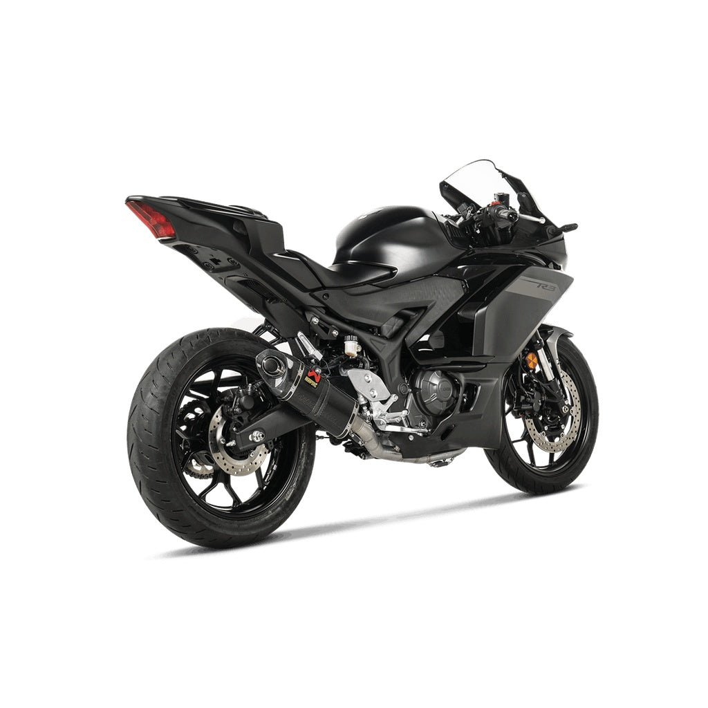 AKRAPOVIC S-Y3R3-APC Вихлопна система Racing Line (карбон) для YAMAHA MT-03 2025- Photo-1