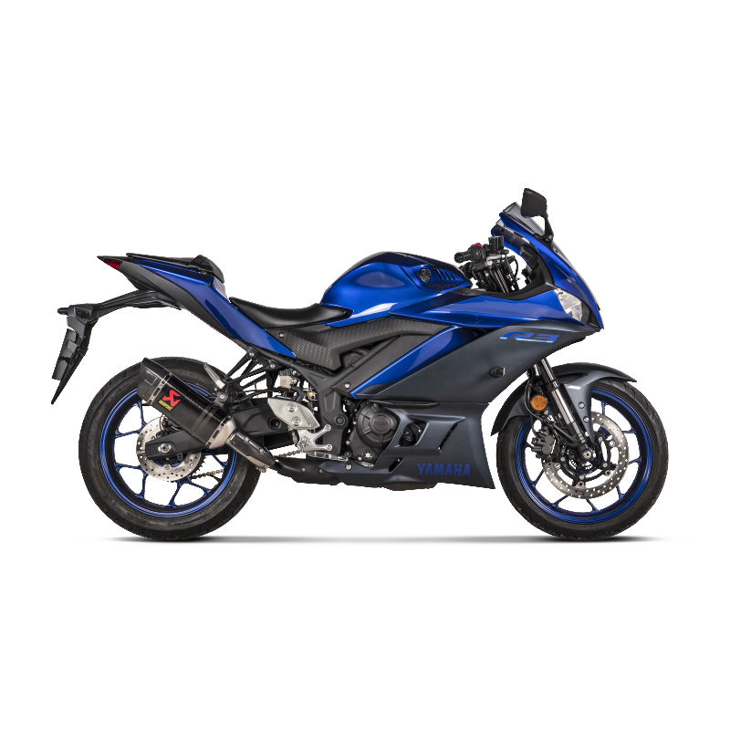 AKRAPOVIC S-Y3SO5-HAPC Вихлоп Slip-On Line (Carbon) для YAMAHA MT-03 2022-2023 Photo-1