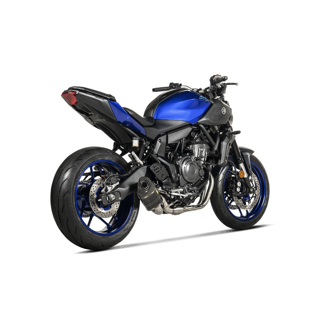 AKRAPOVIC S-Y7R2-AFC/1 Вихлопна система Racing Line (карбон) для YAMAHA MT-07 / FZ-07 2025- Photo-1
