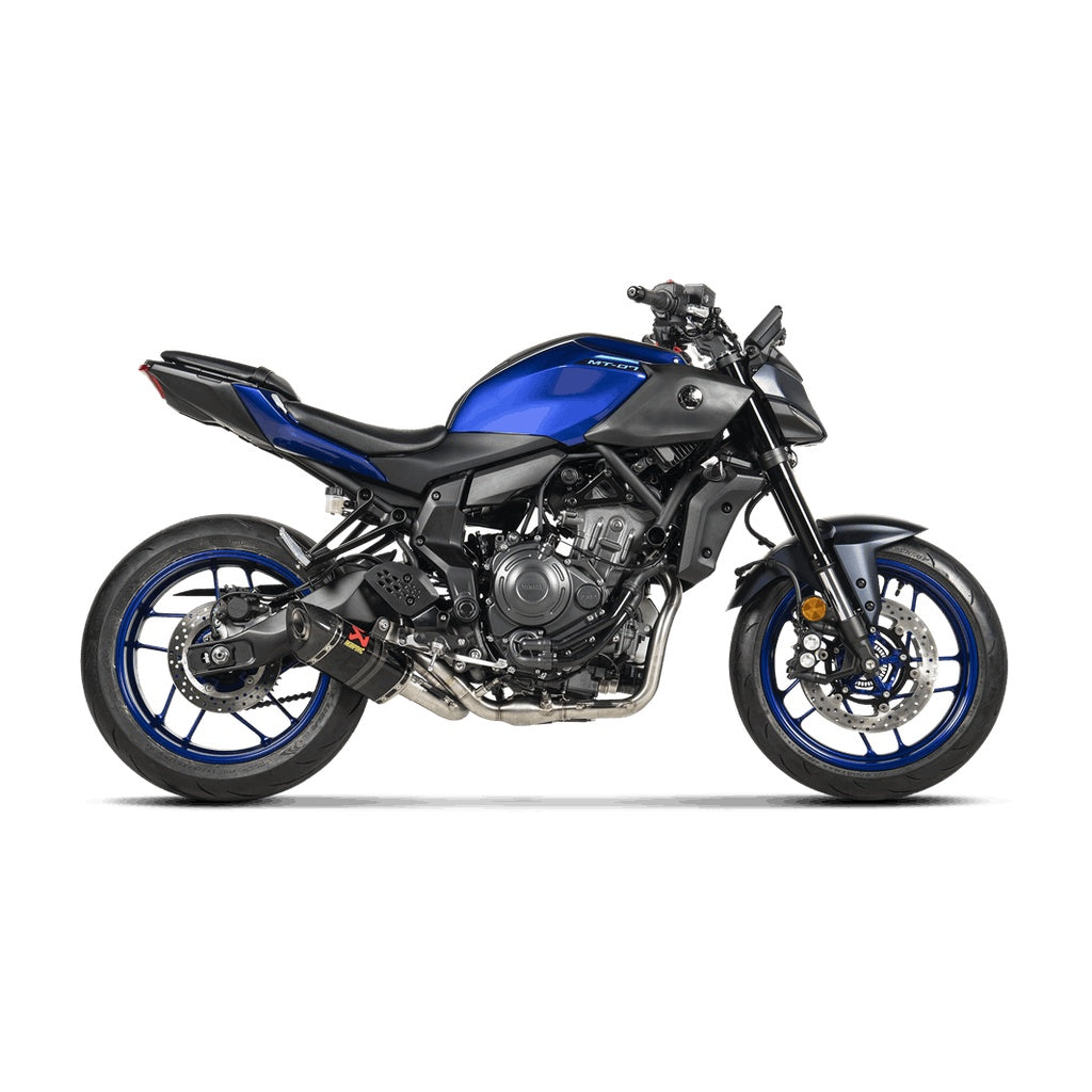 AKRAPOVIC S-Y7R2-AFC/1 Вихлопна система Racing Line (карбон) для YAMAHA MT-07 / FZ-07 2025- Photo-2