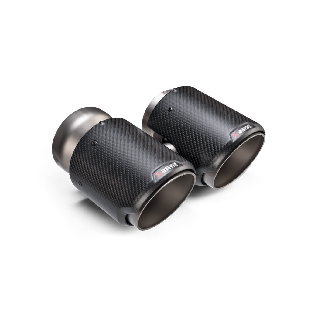 AKRAPOVIC TP-CT/68 Комплект наконечників вихлопних труб циліндричної форми (карбон) для BMW M2 (G87) / M3 (G80 / G81) / M4 (G82 / G83) Photo-1