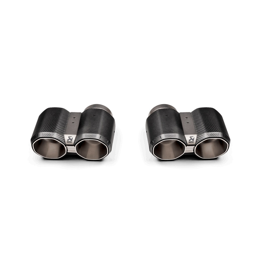 AKRAPOVIC TP-CT/69 Комплект наконечників вихлопних труб шестикутний дизайн (карбон) для BMW M2 (G87) / M3 (G80 / G81) / M4 (G82 / G83) Photo-0