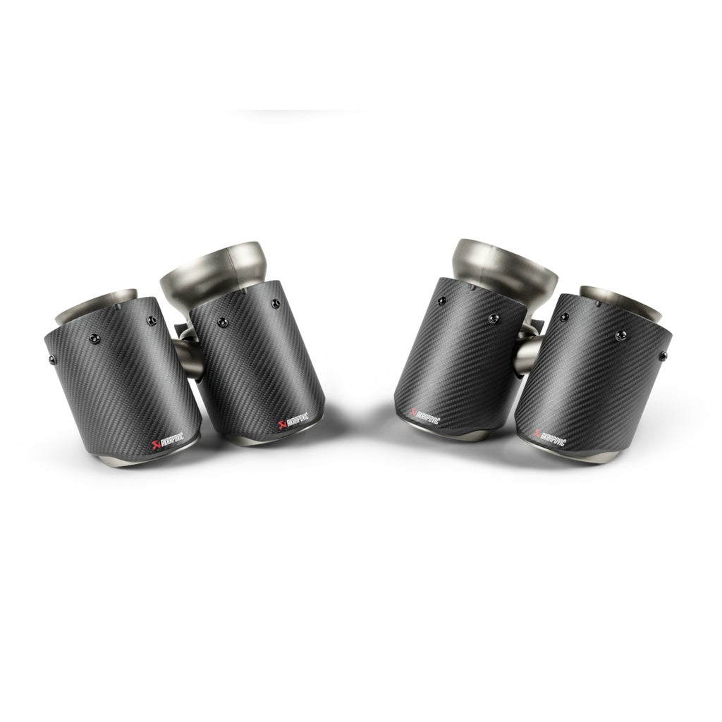 AKRAPOVIC TP-CT/78 Комплект наконечників вихлопних труб циліндричної форми (карбон) для BMW M5 (G90 / G99) Photo-1
