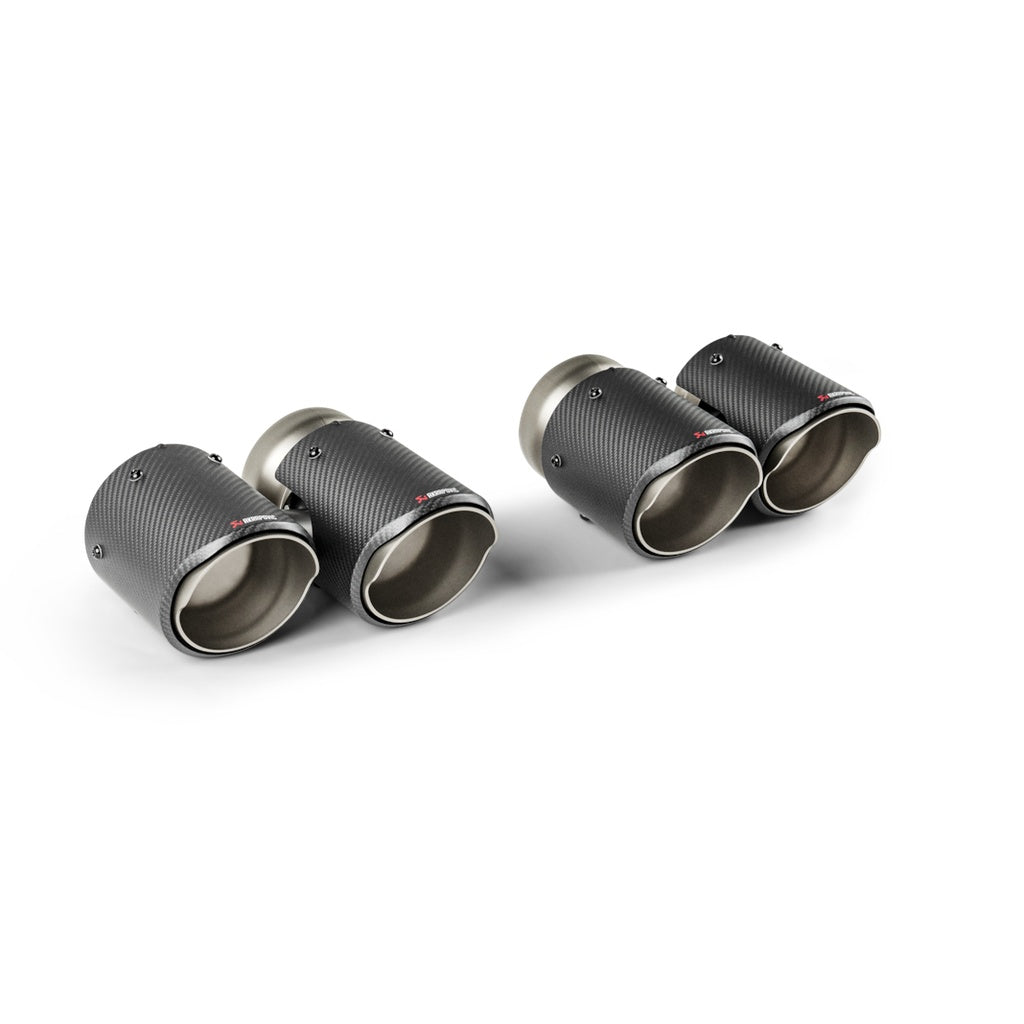 AKRAPOVIC TP-CT/78 Комплект наконечників вихлопних труб циліндричної форми (карбон) для BMW M5 (G90 / G99) Photo-0