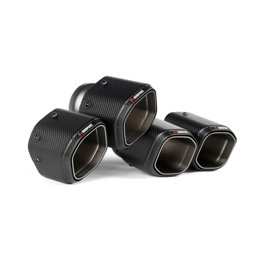 AKRAPOVIC TP-CT/79 Комплект наконечників вихлопних труб шестикутний дизайн (карбон) для BMW M5 (G90 / G99) Photo-1