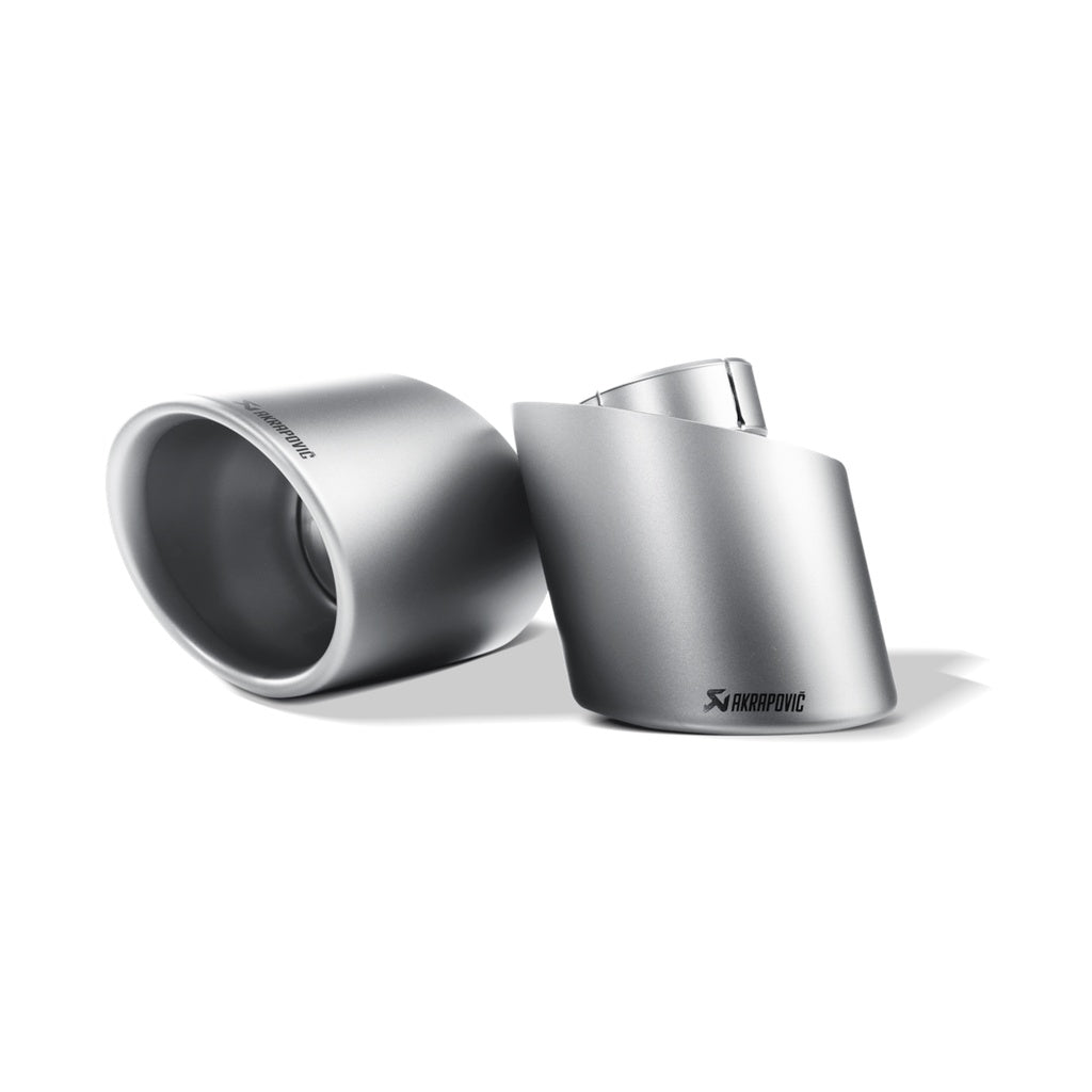 AKRAPOVIC TP-T/S/2 Комплект насадок вихлопу (титан) для ABARTH 500 / 500C / 595 / 595C Photo-0