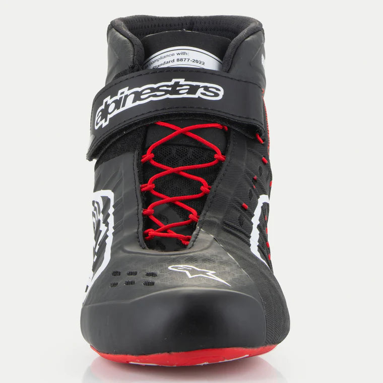 ALPINESTARS 2712124_123_9 Черевики для картингу TECH-1 KX V3 FIA 8877-2022 - Чорний / Білий / Червоний, Розмір 9 Photo-1